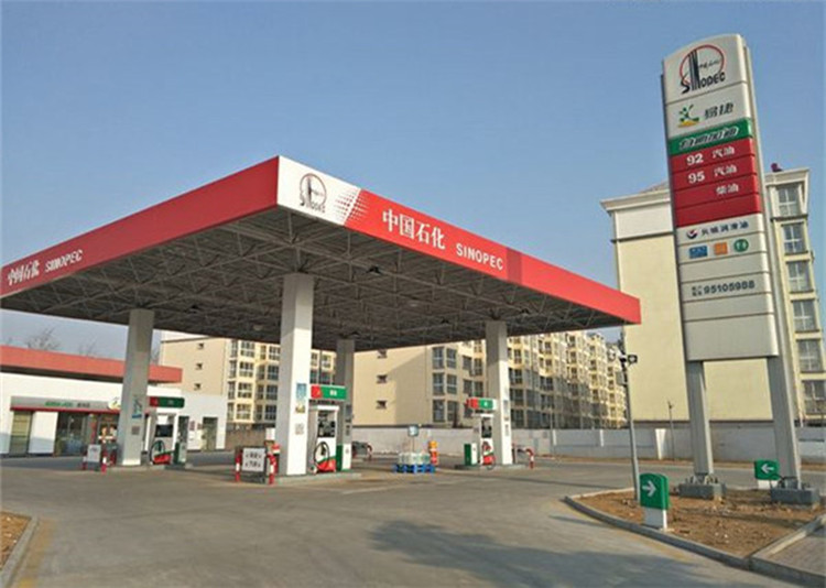 漳平加油站钢结构网架案例2